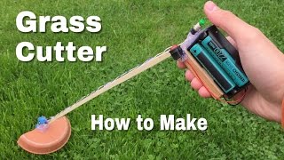 How to Make a Grass Cutter Machine  Powerful Mini Grass Cutter DIY  Easy to Build [upl. by Thadeus189]