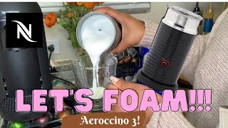 How To Foam Milk With Aeroccino 3 Make Coffee With Foam Tips amp Tricks  Easy Foamed Latte Recipe [upl. by Yecnay444]