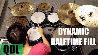 Dynamic Halftime Fill  QUICK DRUM LESSON [upl. by Ahsiuqram]