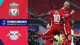 Liverpool vs RB Leipzig Extended Highlights  UCL on CBS Sports [upl. by Sivatnod30]