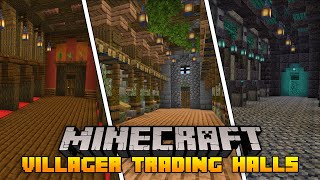 10 Minecraft Villager Trading Hall Designs [upl. by Aid781]