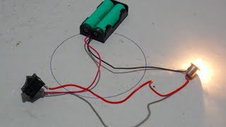 Circuito básico con interruptor y ampolleta de 3 volt [upl. by Nerraj]