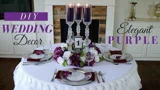 Elegant DIY Wedding Centerpieces  Purple Wedding Decoration Ideas [upl. by Zola]