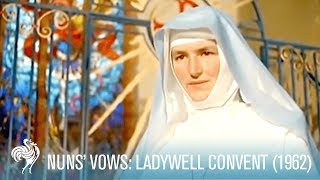 Nuns Vows at Ladywell Convent 1962  British Pathé [upl. by Kalfas]