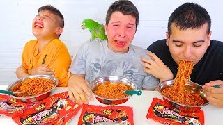 EXTREMELY SPICY NUCLEAR FIRE NOODLE CHALLENGE [upl. by Mariko]