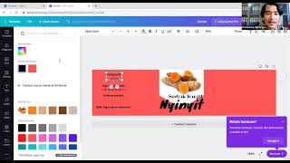 pembuatan label kemasan produk menggunakan canva [upl. by Norry781]