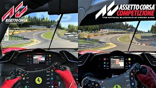 ASSETTO CORSA VS ASSETTO CORSA COMPETIZIONE  SIDE BY SIDE COMPARISON  4K [upl. by Ocin5]