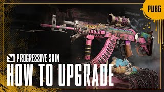 How to Upgrade Progressive Skins  PUBG BATTLEGROUNDS EUROPE [upl. by Mireille]