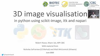 12d 3D Image Visualisation and Processing in Python using scikitimage itk and napari [upl. by Hadeis]