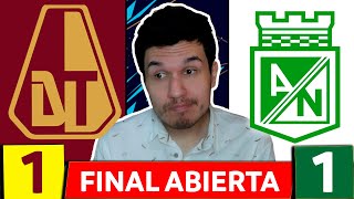 TOLIMA 1 ATL NACIONAL 1💥FINAL IDA LIGA DIMAYOR 20242💥TODO ABIERTO PARA LA VUELTA💥 [upl. by Thier813]