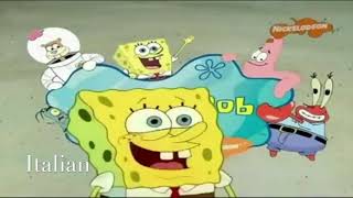 Spongebob Squarepants Theme SongIntro in 10 Languages [upl. by Ertnod]