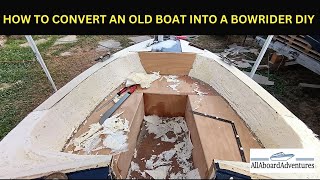 Boat conversion into Bowrider [upl. by Dagnah]