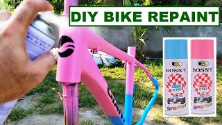 DIY Bike Frame Repaint bosny [upl. by Enattirb309]