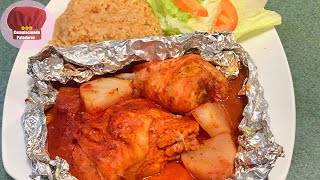 Pollo en Achiote al Vapor  Achiote Marinated Chicken [upl. by Derdlim]