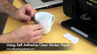 Using Self Adhesive Clear Sticker Paper [upl. by Niamreg173]