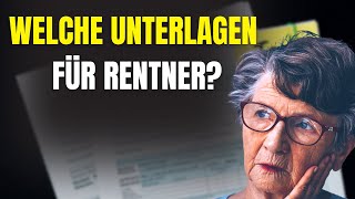 Steuererklärung für Rentner  welche Unterlagen sind erforderlich [upl. by Ahsinaw]