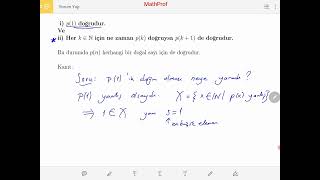 Soyut Matematik 16 Ders Tümevarım I [upl. by Gittel397]