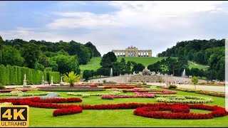 Schönbrunn Palace and Garden Vienna  Austria in 4K Video [upl. by Adnopoz]