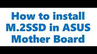 Installing M2 SSD on ASUS Prime H410ME Motherboard [upl. by Rikahs757]