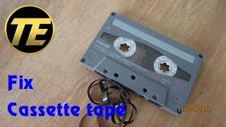 Cassette  How to Fix a Cassette Tape [upl. by Lyrrehs]