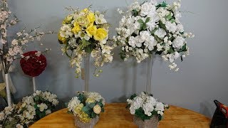 Dollar Store Tall Table Centrepiece Ideas DIY [upl. by Sorvats925]