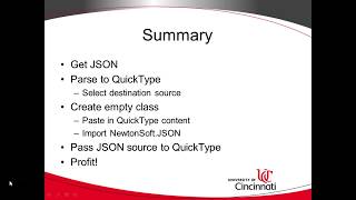 How to ReadParse JSON into C Objects Simple Example with QuickType and Visual Studio 2019 [upl. by Asyl805]