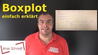 Boxplot  einfach erklärt  Mathematik  Lehrerschmidt [upl. by Dorolice]