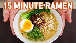 15 Minute Authentic RAMEN at Home Easy TANTANMEN [upl. by Blondie247]