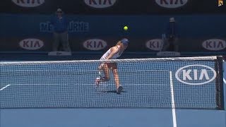 Agnieszka Radwanskas Brilliant Tennis  2014 Australian Open [upl. by Einttirb]