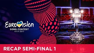 Eurovision Song Contest 2017  SemiFinal 1  Official Recap [upl. by Zetniuq]