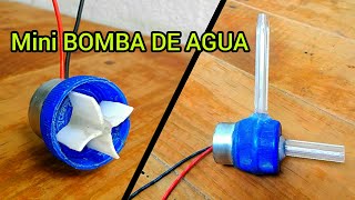 Como Hacer una Mini BOMBA DE AGUA Para Fuente TUTORIAL [upl. by Gorden992]