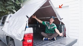 DIY Truck Bed Tent Truck Camping [upl. by Evaleen]