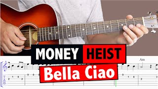 Bella Ciao  Guitar Tutorial amp Cover  TABS [upl. by Oirtemed]