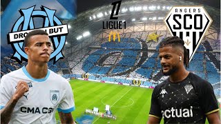 OLIMPIQUE de MARSEILLE x ANGERS  LIGUE 1 McDONALDS 2425 [upl. by Einnel]