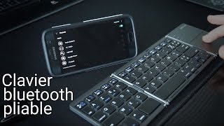 Un clavier bluetooth pliable parfait en déplacement [upl. by Guidotti]