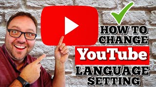 How to Change YouTube Language  YouTube Settings [upl. by Camilia]