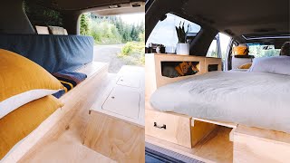 Unique SUV Camper Conversion Tour  3 Years on the Road  Tiny Home Toyota Sequoia 4x4 Overland [upl. by Rehttam593]