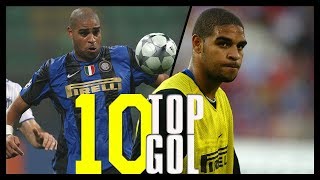 I 10 Gol più belli di Adriano con la maglia dellInter [upl. by Kra667]