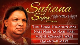 Sufiana Safar With Aziz Mian  Vol 1  Teri Surat Nigahon MeinNabi Nabi Ya Nabi  Popular Qawwali [upl. by Kushner]