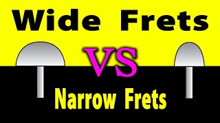 Luthier Quick Tip 6 Wide Frets vs Narrow Frets [upl. by Ahsekar]