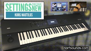 Korg Nautilus Tutorial Settings for your new Korg Nautilus [upl. by Vassily]