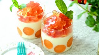 這不是果凍❗️是藝術品❗️ 妳捨得吃嗎 🌸 Hoegaarden Rosée Panna Cotta beanpandacook [upl. by Eca]