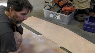 Making a plywood transom [upl. by Persons]