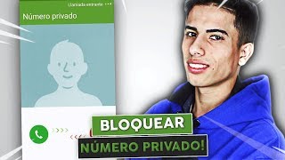 Como BLOQUEAR CHAMADAS PRIVADAS OU RESTRITAS no celular [upl. by Kuska]