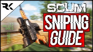 SCUM  How To Use The Sniper Scope Tips  Tricks [upl. by Yecaj472]