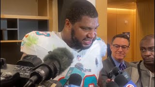 Calais Campbell talks about Miamis journey to try and make the playoffs [upl. by Elauqsap]