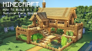 Minecraft How To Build a Survival Farm House [upl. by Marino381]