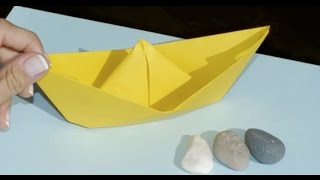 Cómo hacer un barco de papel  Manualidades para niños [upl. by Jodi736]