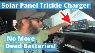 No More Dead Batteries With Solar Trickle Chargers [upl. by Amieva102]