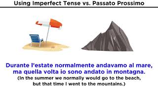 Italian Grammar Limperfetto vs Passato Prossimo [upl. by Sukram]